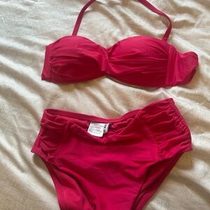Bar III Vibrant Pink high waisted Bikini